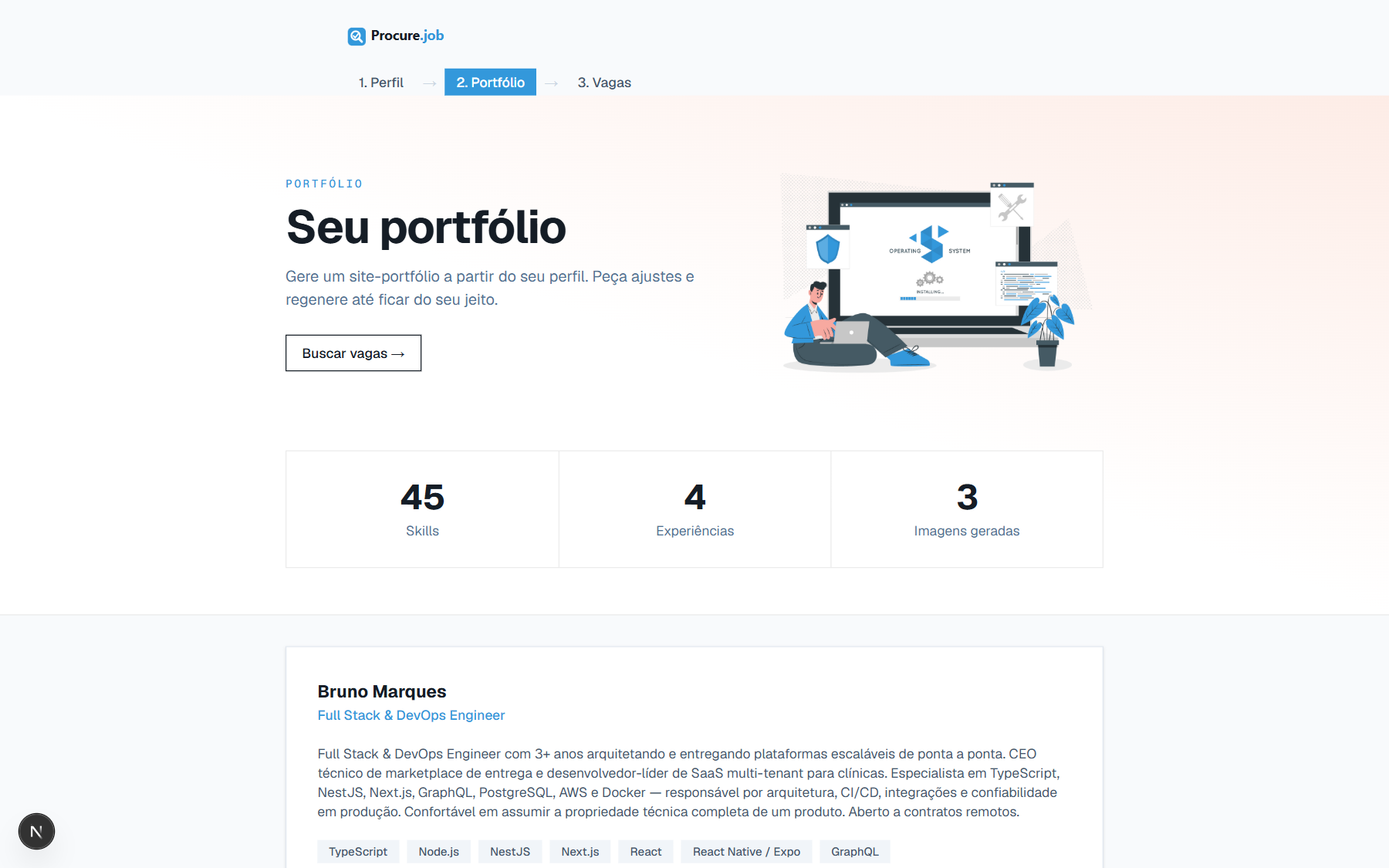 Editor de perfil
